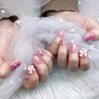 ネイル パーツ全部¥110 サロンミミのネイルデザイン