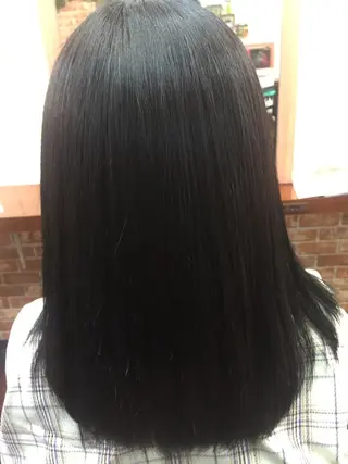 セミロング カラー パーマ 桧山 真のヘアスタイル