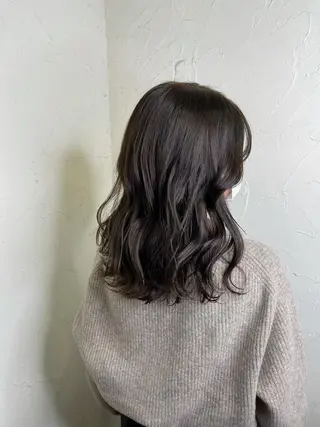 セミロング カラー 韓国ヘア🫧艶カラー 🫧髪質改善/オオヤのヘアスタイル