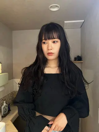 ロング カラー nishido ハイライト/海外ヘアのヘアスタイル