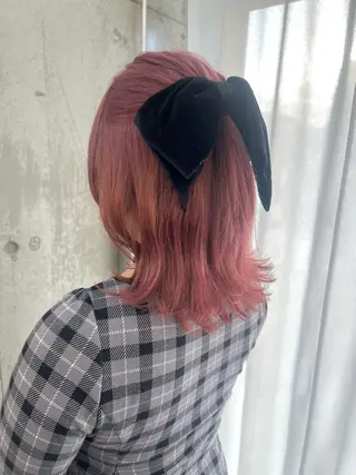 ミディアム カラー Ayaka🩰🎀 ガーリー/暖色♡のヘアスタイル