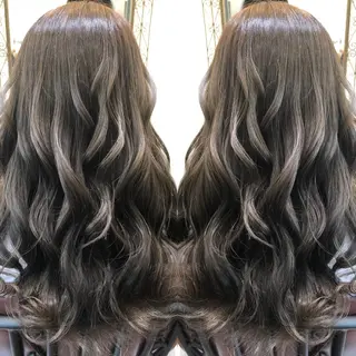 ロング カラー 皆巳 達郎のヘアスタイル