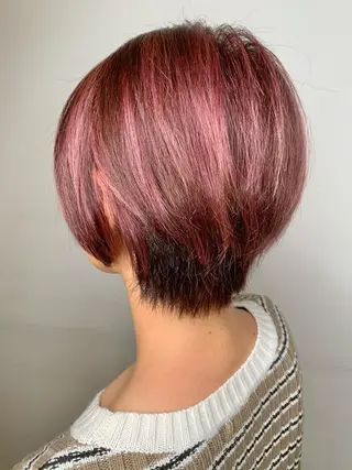 ショート カラー 【ロングウルフカット 姫カット】伊藤裕哉のヘアスタイル