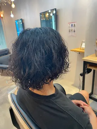 ミディアム パーマ MAQUM所属・【メンズ特化】渡部 京弘/パーマのヘアスタイル