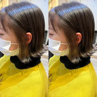 ミディアム カラー MIKU /ボブ/外ハネボブのヘアスタイル