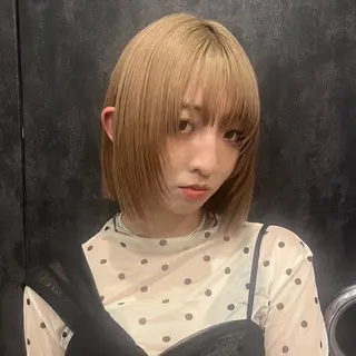 ショート カラー 望愛/レイヤー/ハイ トーン/デザインのヘアスタイル