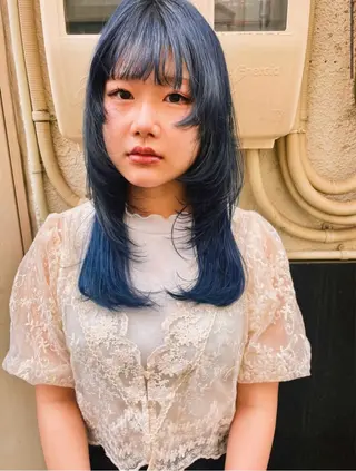 セミロング カラー MIKU 岡山／倉敷／カットのヘアスタイル