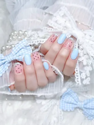 ネイル 2/9🈳🩵 aoi🩵のネイルデザイン