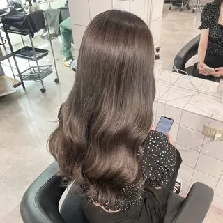 ロング カラー 韓国風暗髪ヘア🤍 🫧MIREIのヘアスタイル