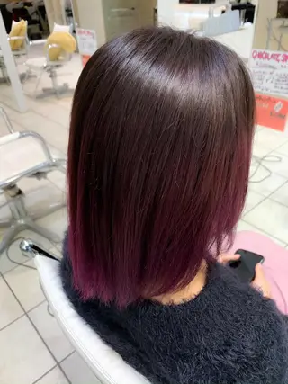 ミディアム カラー Uni.所属・地毛風ストレート/ 髪質改善/榎本流行のヘアスタイル