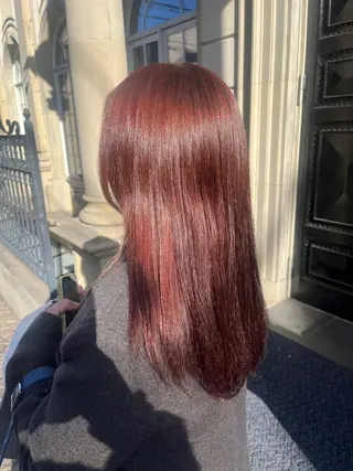 セミロング カラー 熊谷 紗奈のヘアスタイル