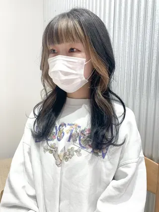 セミロング カラー ヘアアレンジ yuka .のヘアスタイル