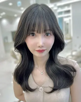 セミロング 似合わせ/レイヤー /顔まわり/池田歩樹のヘアスタイル