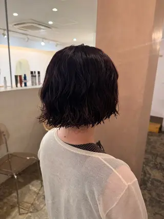 ショート パーマ 水田 帆波のヘアスタイル