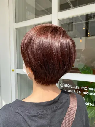 ショート カラー わかばやし ゆうこのヘアスタイル