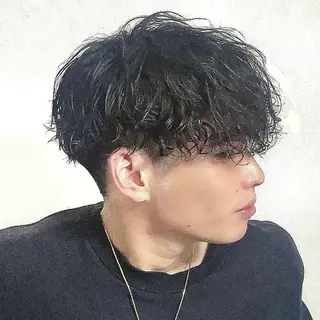 パーマ メンズ 音頭 津田沼 ニュアンス,フェザーのヘアスタイル