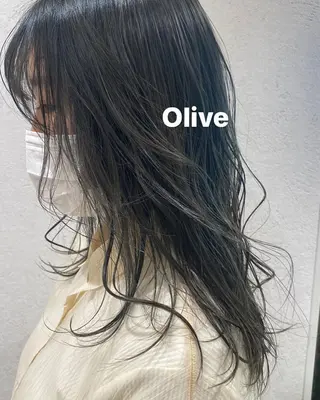 セミロング カラー ヘアアレンジ パーマ指名No1 /namiのヘアスタイル