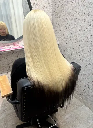 ロング カラー lani hair salon所属・SHOTO ハイトー ン/デザインカラーのヘアスタイル