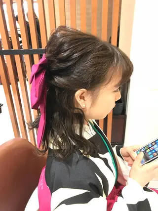 ミディアム ヘアアレンジ テラモト カズヨシのヘアスタイル