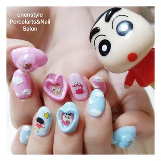 ミディアム ネイル 👑enen style👑のネイルデザイン