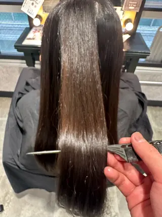ロング パーマ Lond rouge所属・💚銀座/ボブ /縮毛矯正/芦川💚のヘアスタイル