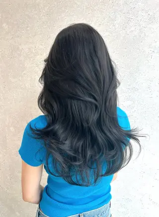 ロング カラー 🤍韓国ヘア特化 🤍力丸🤍のヘアスタイル