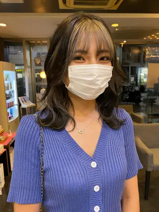 ロング カラー 石井 光星のヘアスタイル