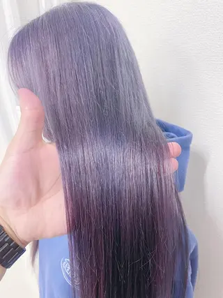 ロング カラー ケアブリーチ /髪質 改善/古橋圭史郎のヘアスタイル