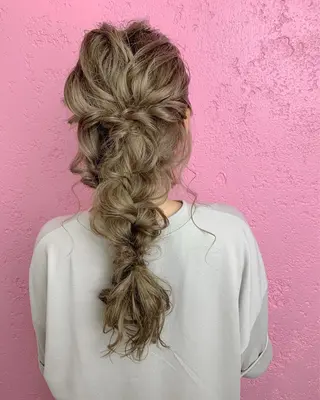 ミディアム カラー ヘアアレンジ boutique misakiのヘアスタイル