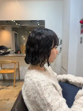 ミディアム デジタルパーマ/ ウェーブパーマ/神野のヘアスタイル