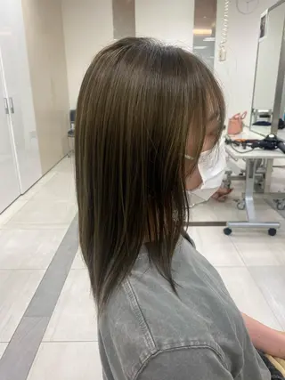 セミロング カラー 🌱ぱっつとボブカ ット🌱/Ryotaのヘアスタイル