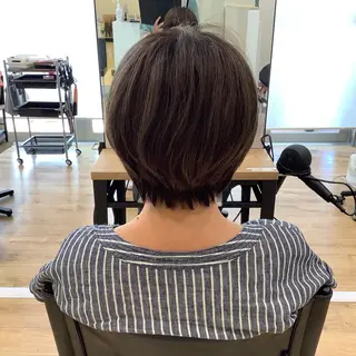 ショート カラー エイジングケア特化 美容師✂️山崎竜二のヘアスタイル