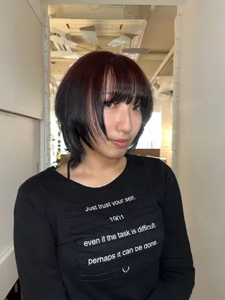 ミディアム カラー リノ stylist🪐のヘアスタイル