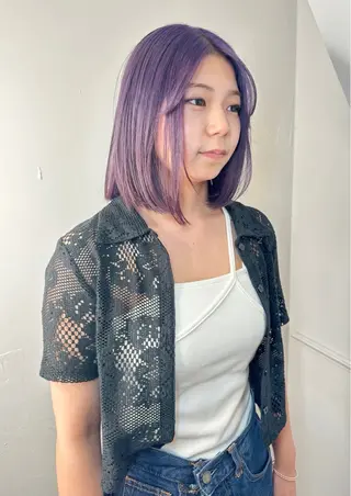 カラー 艶髪カラー/レイヤ ー支持No.1renのヘアスタイル