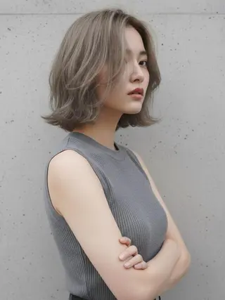 ミディアム カラー ヘアサロン エム渋谷のヘアスタイル