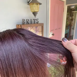 ロング カラー 清水千優/パーマ/透 明感カラー/メンズのヘアスタイル