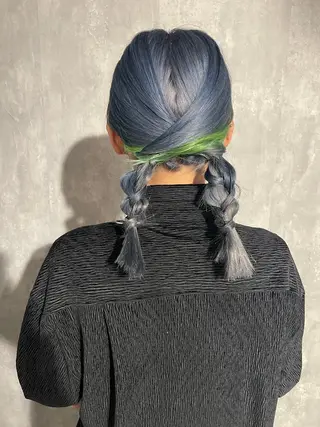 セミロング カラー ムラ修正/ ハイトーン💖Riaのヘアスタイル