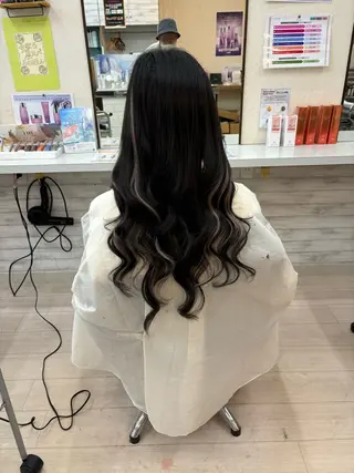 ロング KR2S北野田所属・艶カラー🫧/シール エクステRYOKAのヘアスタイル