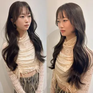 セミロング 森 隆秀/韓国ヘアのヘアスタイル