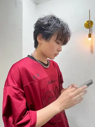 ショート カラー メンズ 友輝 /札幌美容師のヘアスタイル