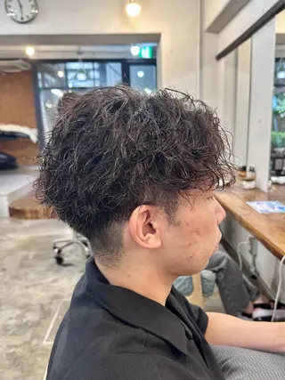 パーマ メンズ 横浜/メンズ特化/ Farbe/田中颯斗のヘアスタイル