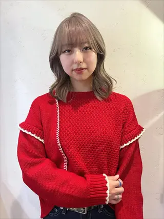 ミディアム 韓国アンニュイ/ アミのヘアスタイル