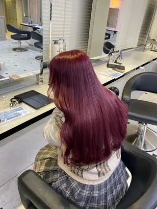 ロング カラー ♥️韓国/ガーリー 暖色misa♥️のヘアスタイル