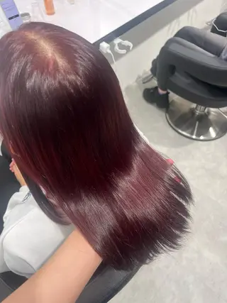 セミロング カラー みう/仙台/暖色/ 艶髪/顔周りカット/のヘアスタイル