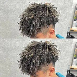 ショート カラー パーマ ヘアアレンジ メンズ 🔥メンズパーマ🔥 菅原楓のヘアスタイル