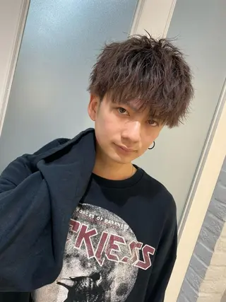 メンズ 🍀透明感抜群🍀/ ハイトーンカラーのヘアスタイル