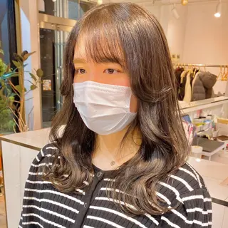 ミディアム カラー 山田勇真 ボブ/縮毛矯正/金山のヘアスタイル