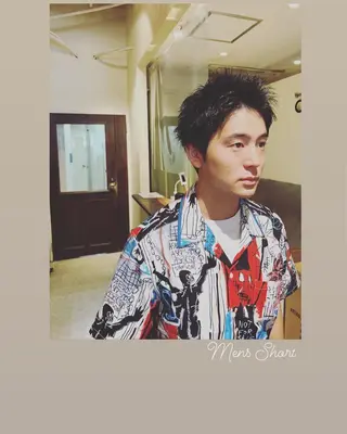 ショート メンズ ハイライト/インナー /ブリーチ/レイヤーのヘアスタイル