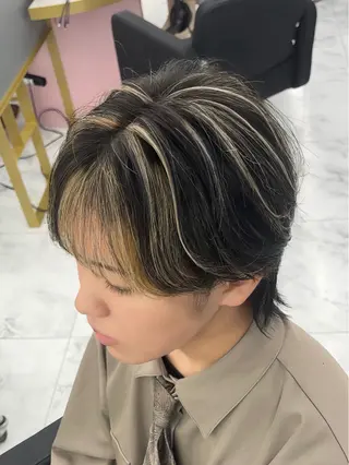 カラー メンズ メンズ/メッシュ ‪‪/セット/aoiのヘアスタイル