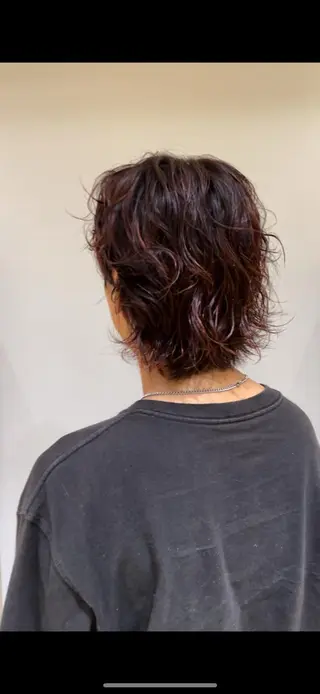 カラー パーマ メンズ 似合わせカット /パーマ岡本淳平のヘアスタイル